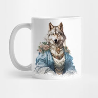 Watercolor Victorian Wolf #4 Mug